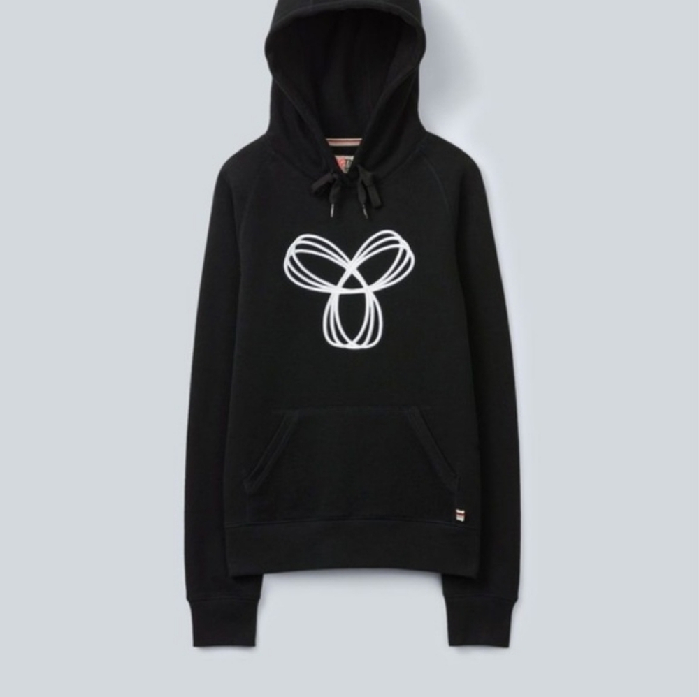 Aritzia TNA Black And Light Blue Pullover Hoodie